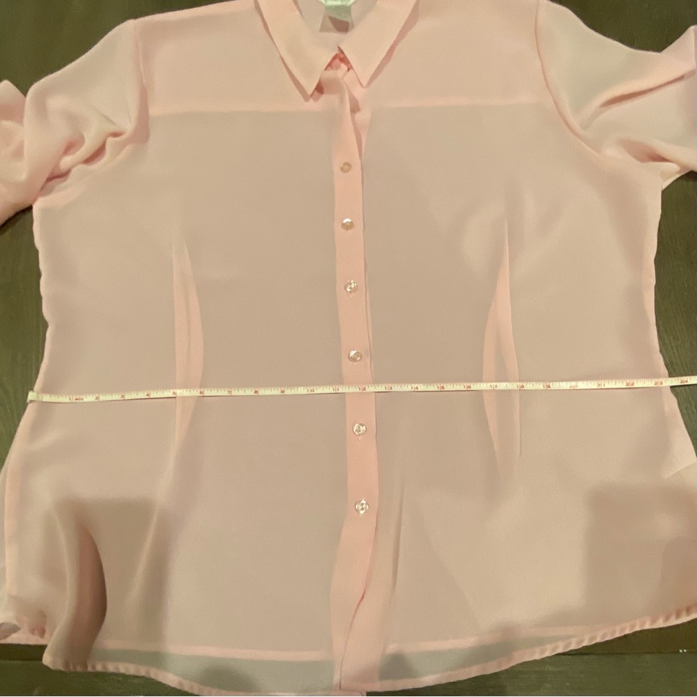 ❤️🎉 Elegant Oversized Pink Ruffled Sleeve Blouse - Picture 10 of 11